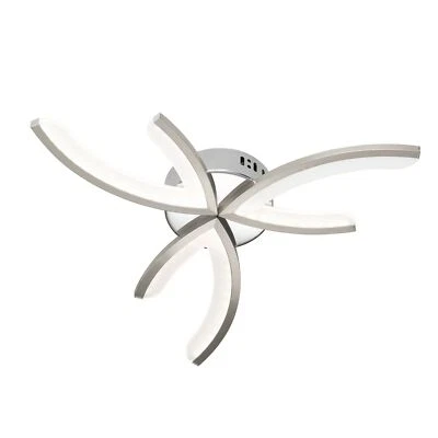 Wofi LED Deckenleuchte Kelton Nickel Matt Metall 12W Warmweiß 700lm - Bild 1 von 2