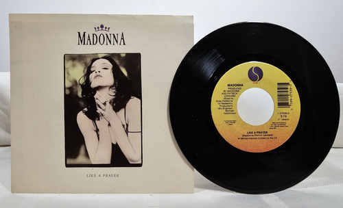 Madonna "Like A Prayer"/ "Act Of Contrition" 45 rpm Sire Picture Sleeve NM