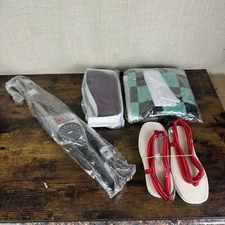 Adult Hallowen Outfit Tanjiro Shinobu Cosplay Costume Kimono W/ Wig Shoes Sword