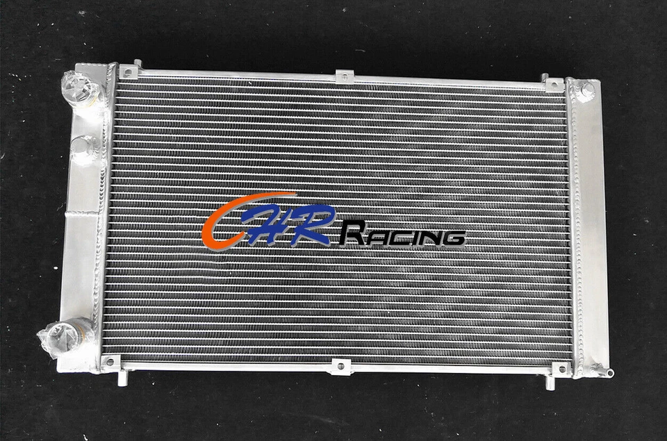 Radiador de aluminio de 5 filas + ventiladores para Maserati Biturbo 2500 1984-1987 2,5 L MT Foto 2 de 4