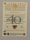 Jose Castillo SIGNED 2003 Upper Deck Forty Man 40 Card Pittsburgh Pirates — photo 2