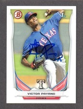 2014 BOWMAN BP 86  Victor Payano  TEXAS RANGERS  SIGNED AUTOGRAPH AUTO COA
