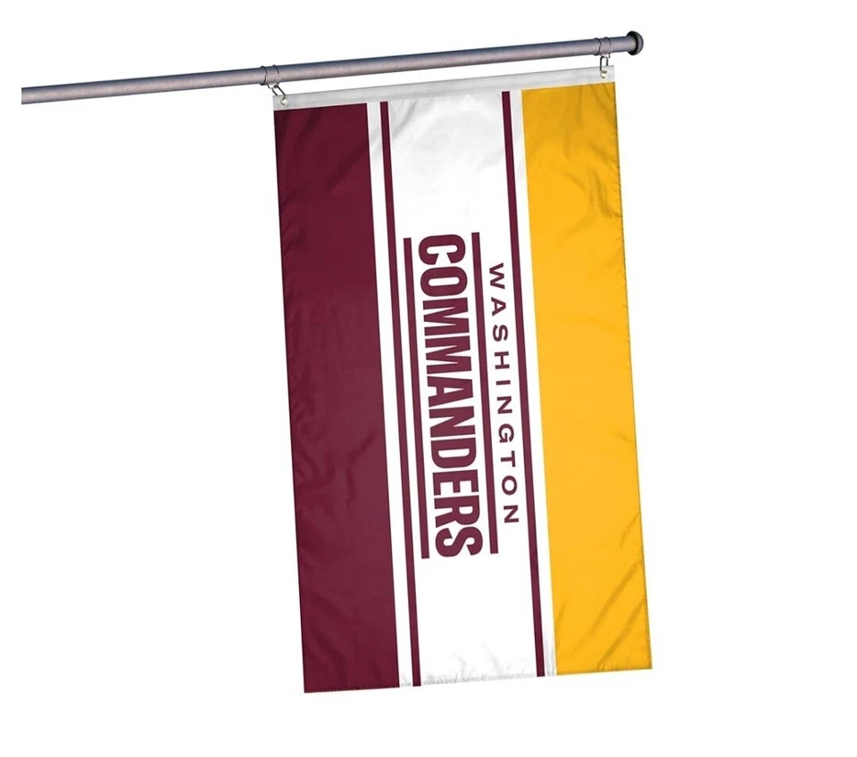 FOCO NFL Washington Commanders 3' x 5' Equipo Horizontal Fútbol Bandera Nueva Bandera Foto 2 de 4