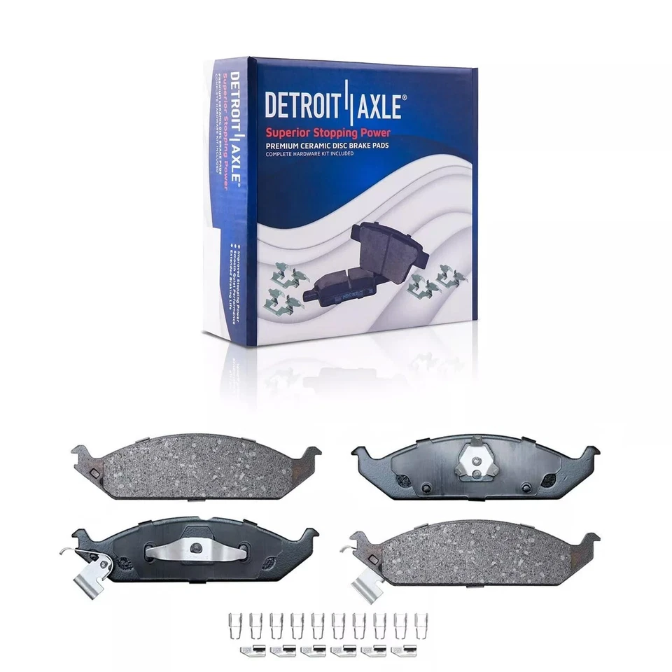 Front Drilled and Slotted Rotors Ceramic Brake Pads for Stratus Cirrus Breeze - Image 4 of 4