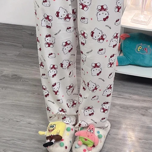 KT Cinnamoroll Kuromi My Melody Pochacco Women Pajama Pant Home Trousers - Picture 20 of 30