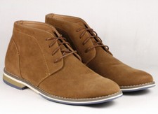 Tan Brown Men's Lace Up Dress Oxford Ankle Boots " Preowned "