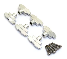 (6) Chrome Step Buttons for Grover Imperial/Rotomatic Guitar Tuners TK-7713-010