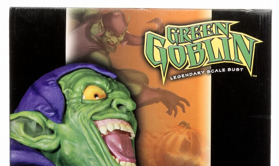 全新/密封! Sideshow GREEN GOBLIN Legendary Scale Bust Limited #14/400 带盒 — 第 2/4 张图片