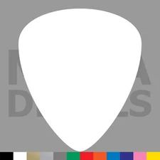 Guitar Pick Vinyl Die Cut Decal Sticker - Guitarist Music Musician Bass Bassist