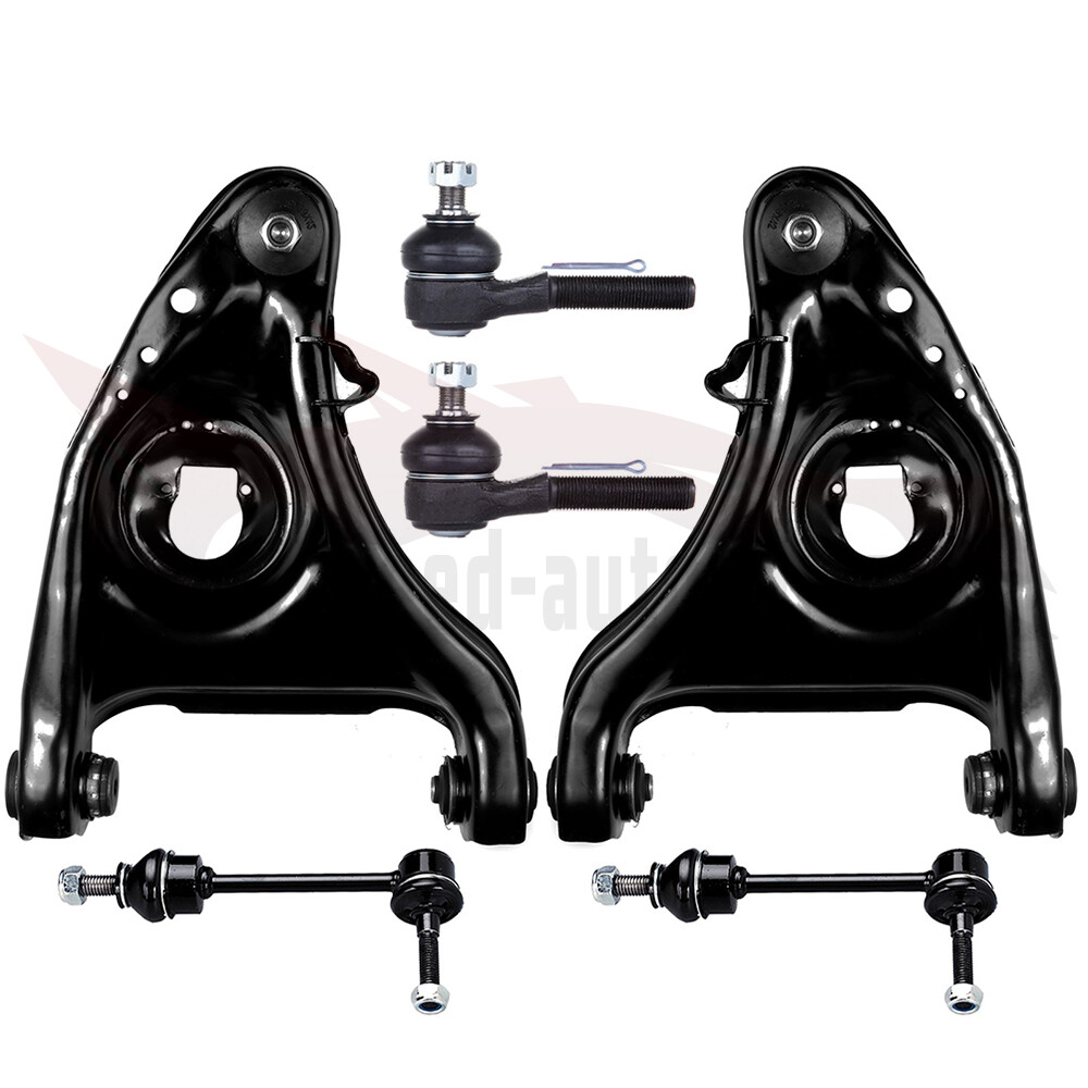 6X Front Control Arms Sway Bars Tie Rods End Link For 1998-2002 Lincoln Town Car