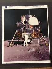 Vintage JSC NASA Kodak Photo Red Serial AS11-40-5927 Apollo 11 Lunar Module Buzz