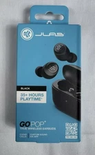 JLab Go Air Pop True Wireless Bluetooth Earbuds & Charging Case - Black, Dual Co