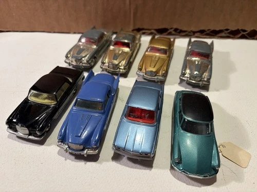 Vintage Corgi Diecast Lot Studebaker, Mercedes, Citroen, Rover