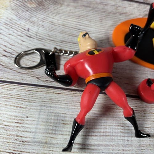 Disney Pixar The Incredibles Keychain Toy Lot Mr Incredible Elastigirl Dash - 第 4/18 張圖片
