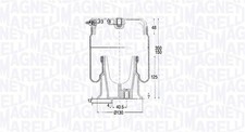 MAGNETI MARELLI Federbalg Luftfederung 030607020185 für IVECO DAILY 4 3 6 2 5 1