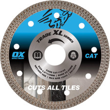 OX Tools XL Cuts All Tiles Diamond Blade, Steel