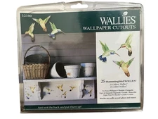 Wallies Hummingbird Wallpaper Cutouts Pre-Pasted Wet & Stick Guardian Angel Bird