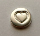 0.50 Gram Solid Silver HEART Round - .999 Pure Bullion - FREE SHIPPING NICE!!!!!