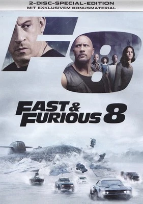 FAST & FURIOUS 8 - 2 DVD - VIN DIESEL, DWAYNE JOHNSON, MICHELLE RODRIGUEZ u.a. - Bild 1 von 2