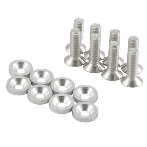 M6 License Plate Fender Screws Aluminium Washers Fender Washer Silver