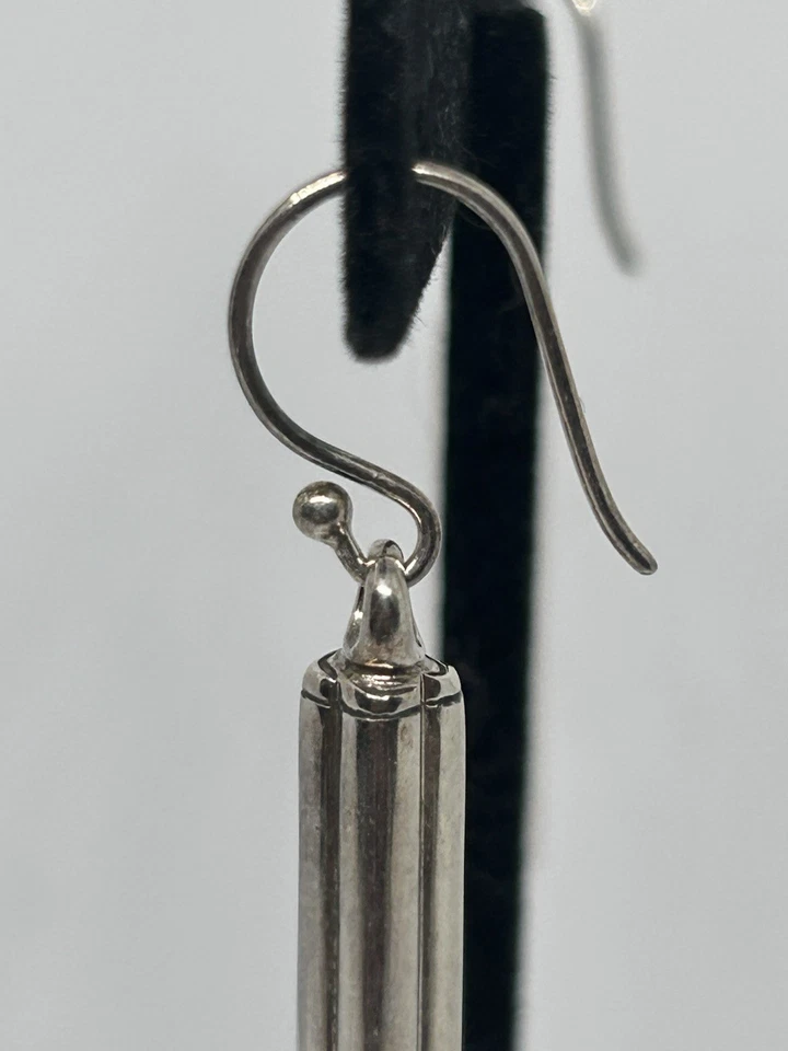 Pendientes colgantes de hematita de plata John Hardy Foto 3 de 4