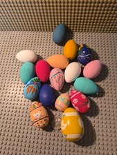Vintage Vernon Hand Painted Wooden Easter Egg...