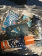 Degree, Suave, Barbasol, DenTek Men's Bath & Body Travel Kit, Sensitive, Hydrat…