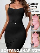 Shapewear Slips for Under Dresses Women's Tummy Control Body Shaper Cami Slip