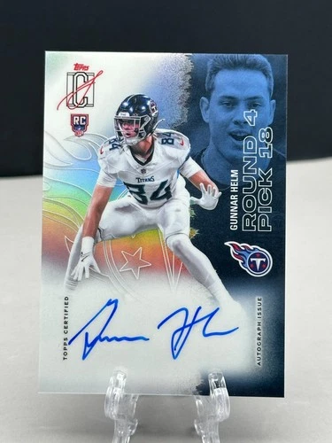 2025 Topps Signature Class Gunnar Helm #166 RC On-Card Auto Chrome