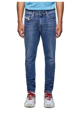 DIESEL D-Strukt 09A80 Herren Jeans W30/L30 Slim Fit Stretch Zip Fly Washed Blau