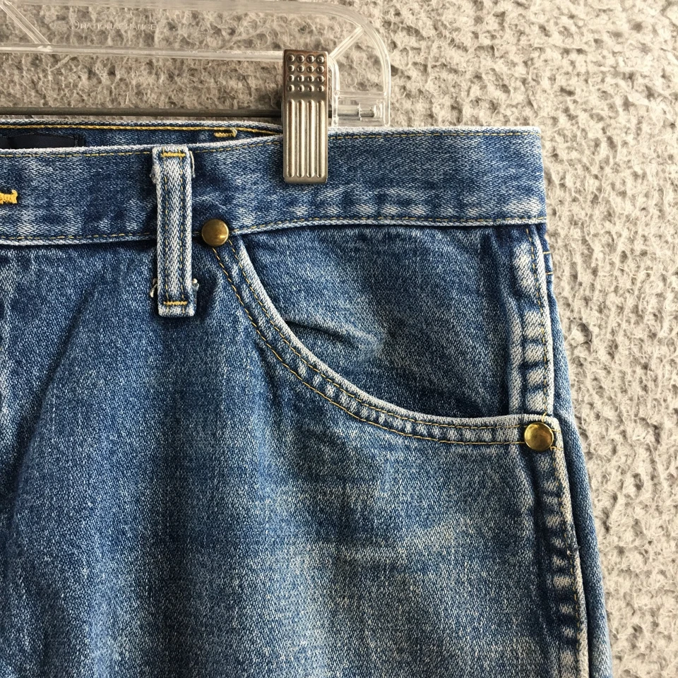 Pantalones de mezclilla Wrangler George Strait colección corte vaquero para hombre 36x30 azul algodón Foto 4 de 4