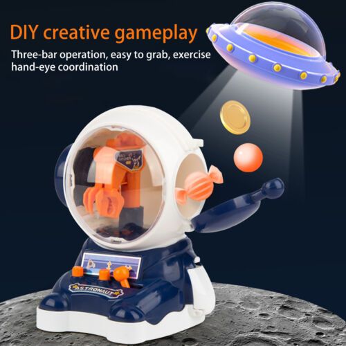 Toy Astronaut Ball Catching Machine Handheld Device Mini Claw Set for Kids - Afbeelding 1 van 13