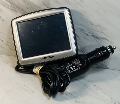 Tomtom One 3.5" GPS Unit Portable Car Navigator N14644 Working Car plug BLACK