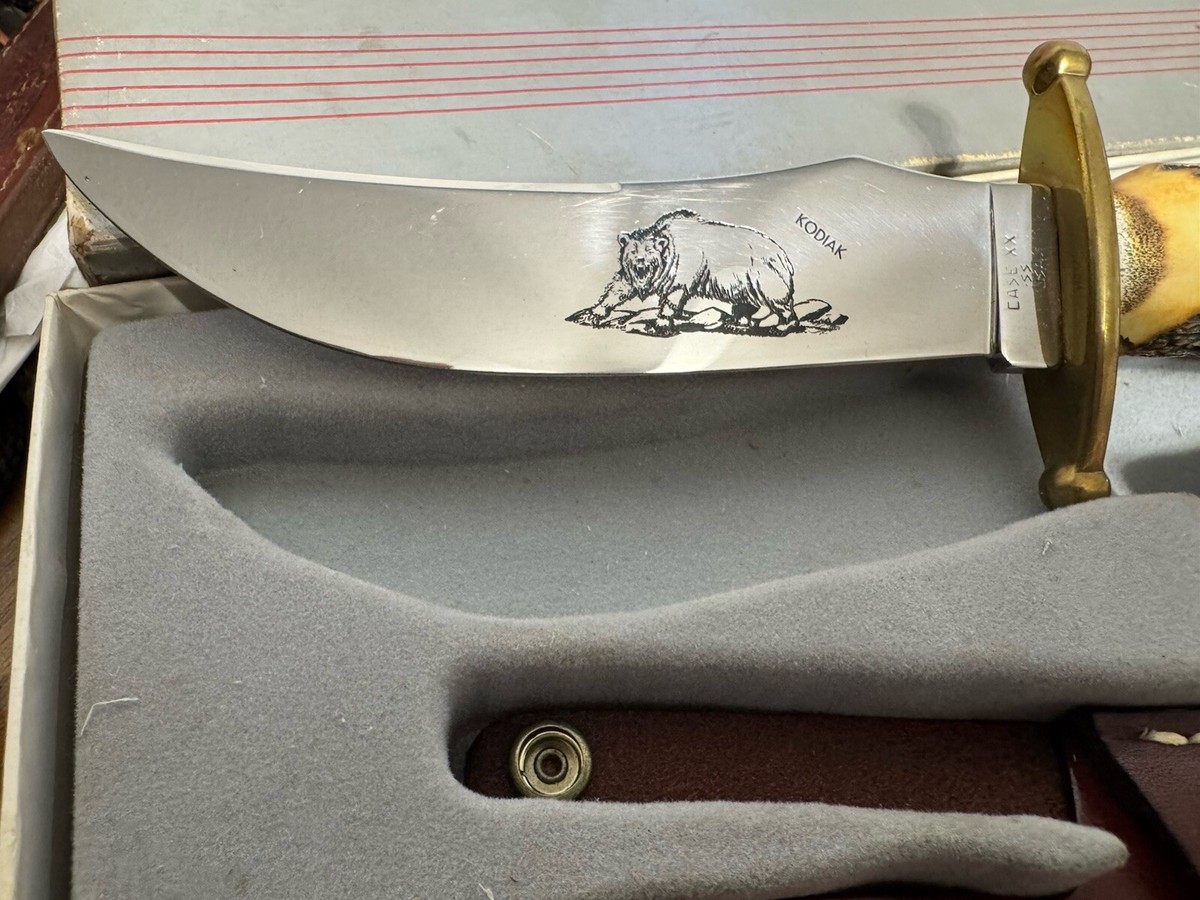 1980s Era VINTAGE CASE XX KODIAK STAG HUNTING KNIFE SHEATH 1980s Era VINTAGE CASE XX KODIAK STAG HUNTING KNIFE SHEATH
