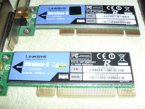 Carte adaptateur PCI Linksys WMP54G Wireless-G 2,4 GHz x2 - Photo 3/3