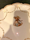 CRESCENT 'K' CHINA 10 1/2" VICTORIAN LADY SCALLOPED DISH- Low Production Number — photo 2
