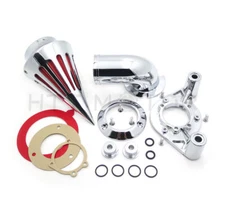 Chromed Spike Air Cleaner Kits For Harley Dyna Touring models
