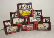 Vintage Hershey’s Hartoy Lledo 6 diecast vehicles MIB Bus truck tanker Krackel