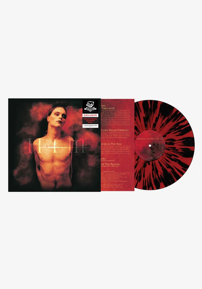 HIM Greatest Love songs Vol. 666 Red With Black Splatter Exclusive