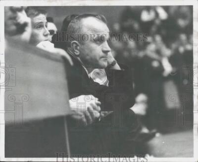 1963 Press Photo University of Michigan Basketball Coach Dave Strack at ...