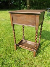 Edwardian Antique Sewing Box Storage Box on Legs