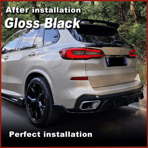 Glanz Schwarz Diffusor Heckdiffusor Heckschürze für BMW X5 G05 M-Paket M50i 18UP - Picture 3 of 10