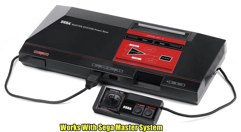 Fuente de alimentación adaptador de CA de 9 V y cable AV TV para consola Sega Master System NUEVO Foto 3 de 3