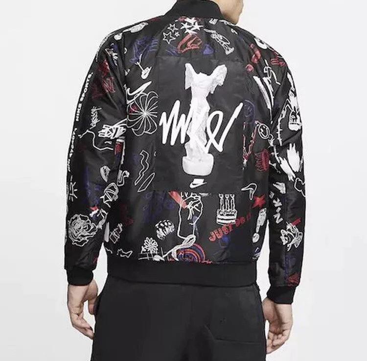 Nike bomber best sale jacket with hood