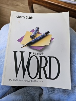 Vintage Microsoft Word Benutzerhandbuch Version 6.0 Bedienungsanleitung Taschenbuch Buch 