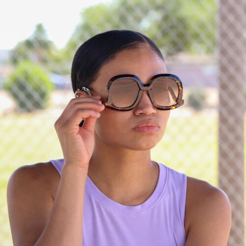 Oversized Oval Sunglasses Butterfly Down Temple Women Swan Arm Sun Glasses - Picture 11 of 40