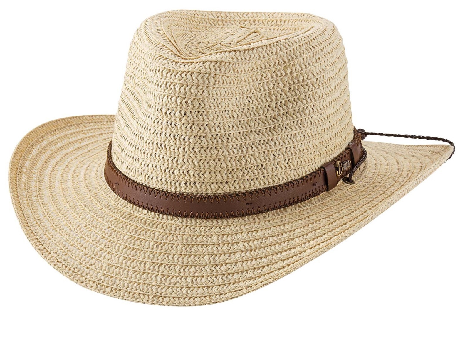 BONAVENTURE Ivory Paper Braid Straw Fedora Hat Brittoli MonteCarlo ...