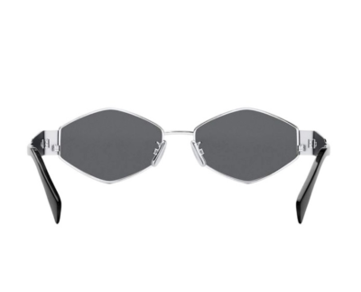 Celine Triomphe Metal CL40254U 16A Silver / Gray Lenses  display picture 2