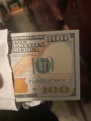fancy serial number 100 dollar bill 666 187 66