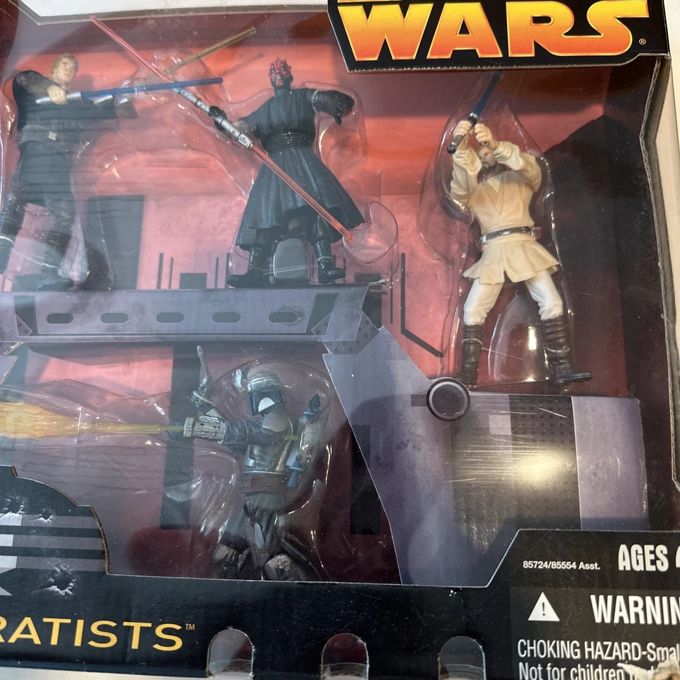 Star Wars Battle Pack Jedi vs. Separatistas Maza Windu Darth Obi-Wan Jango Fett Foto 3 de 4